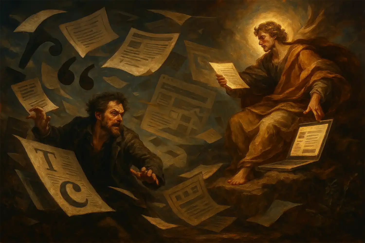 Poetycka walka designera z klientem o materiały na stronę -Blog - Jestem Paweł